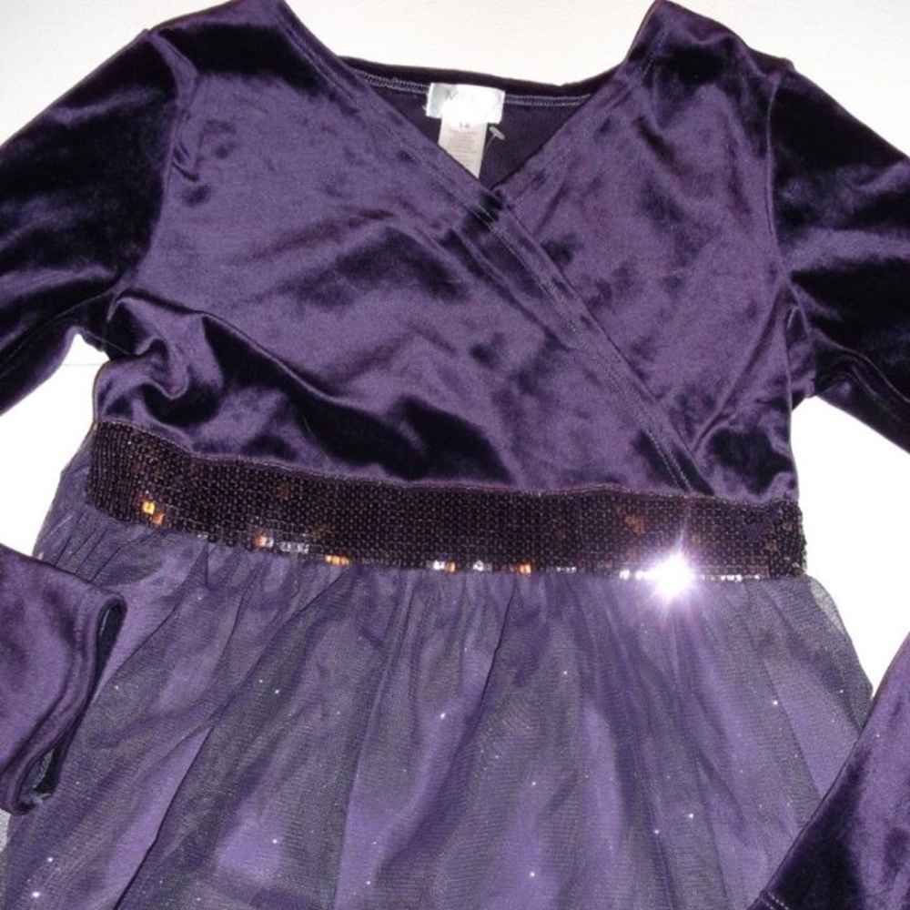 Special Occasion Purple Dress Girl Size 14  ---